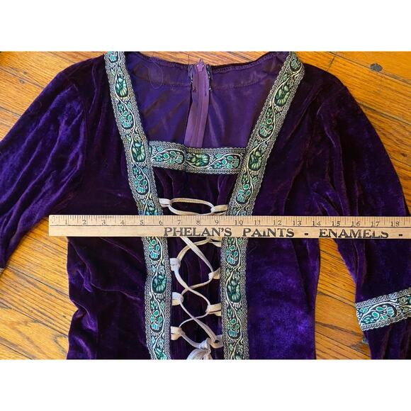 Madigal Wizard Sleeve Renaissance Mid Evil Long Dress Women’s 6, S-M - Picture 6 of 11
